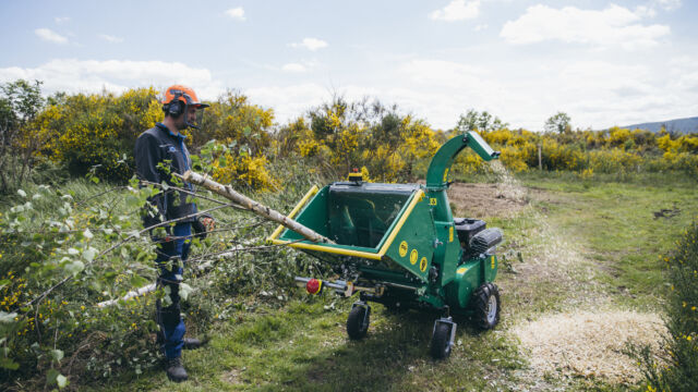 Vogt: Kompakter Häcksler mit Dieselmotor