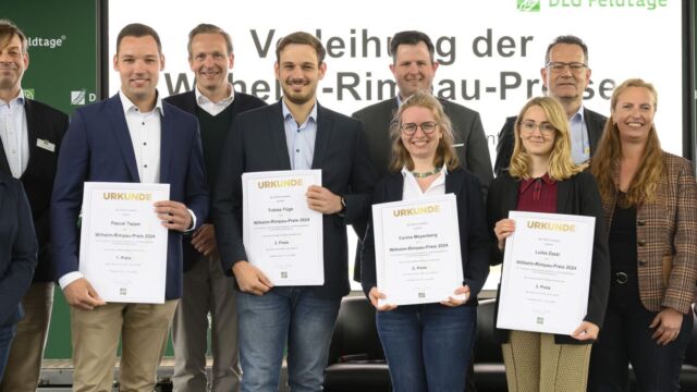 DLG: Wilhelm-Rimpau-Preis 2024 an vier Nachwuchswissenschaftler/innen