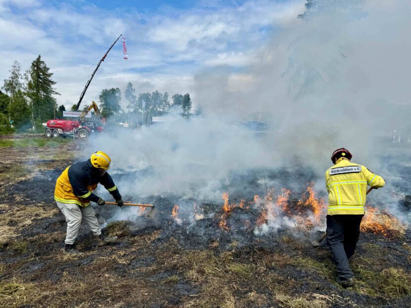 Auch das Brandmanagement im Wald war Thema auf der KWF-Tagung.