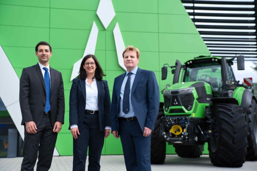 Das neue Trio der Geschäftsführung von Same Deutz-Fahr