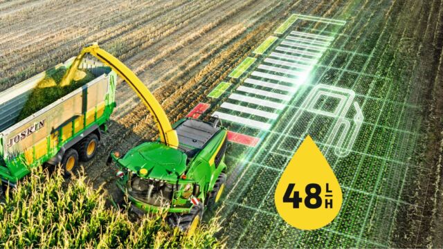 John Deere stellt Diesel-Garantie-Programm für den Feldhäcksler 8600 vor